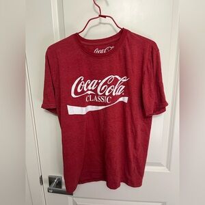 Coca Cola Men's Classic Red Short Sleeve Tee in size M
